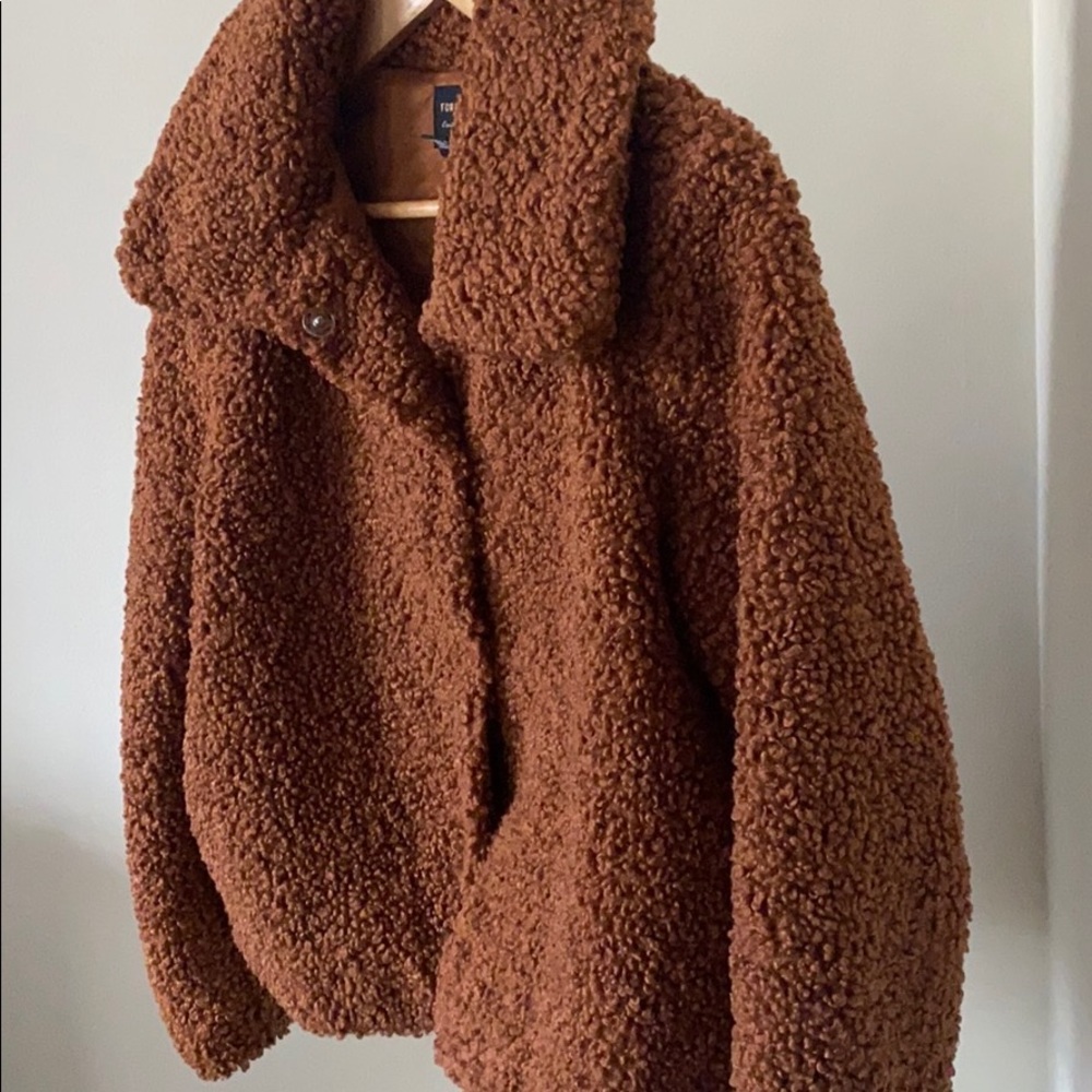 Forever 21 Faux Fur Brown Coat